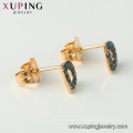 94997 xuping China wholesale women imitation jewelry magnet letter d stud earring with 18k plated